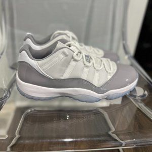 BRAND NEW W/BOX Nike Air Jordan 11 Retro Shoes in White/Vast Grey/ Low SZ 12